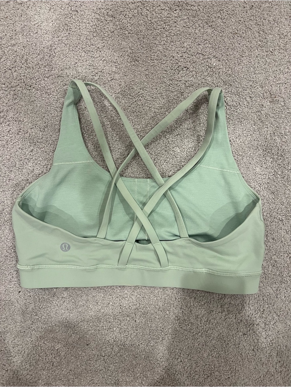 Lululemon Mint Green Strappy Sports Bra